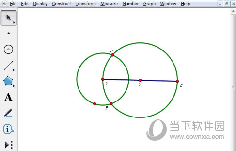 几何画板怎么过圆外一点画圆切线 绘制方法介绍