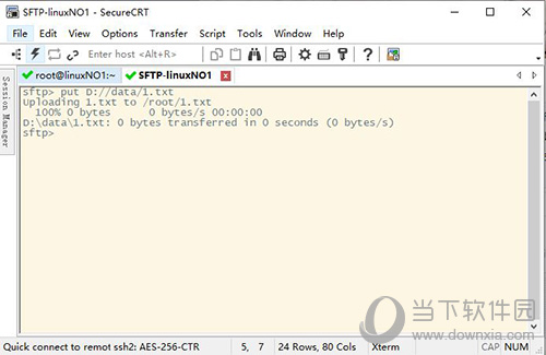 SecureCRT怎么传输文件 上传本地文件方法