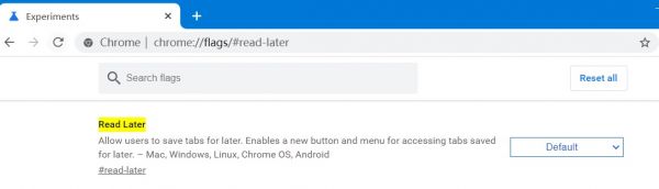 安卓版Chrome浏览器推出“稍后阅读”功能